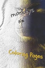 Monkeys Coloring Pages: Beautiful Coloring Pages for Adults Relaxation