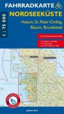 Fahrradkarte Nordseeküste - Husum, St. Peter-Ording, Büsum, Brunsbüttel 1 : 75 000