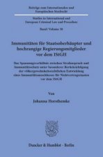 Immunitäten für Staatsoberhäupter und hochrangige Regierungsmitglieder vor dem IStGH