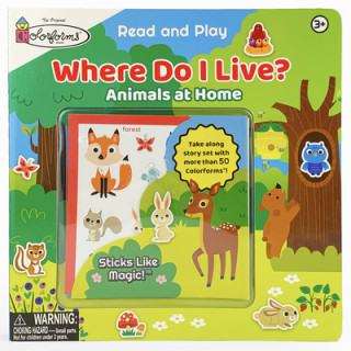 Where Do I Live? (Colorforms): Animals at Home (Cottage Door Press)(Leporelo)
