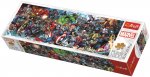 Panoramatické puzzle Svět Marvelu 1000 dílků