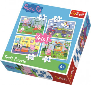 Trefl Puzzle Peppa Pig 4v1 (35,48,54,70 dílků)