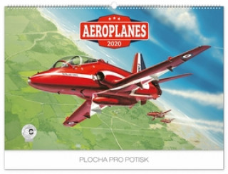 Nástěnný kalendář Aeroplanes 2020