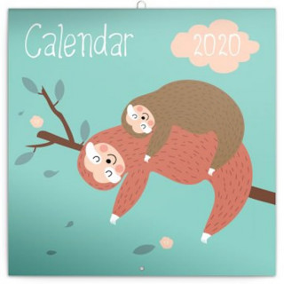 Poznámkový kalendář Šťastní lenochodi 2020