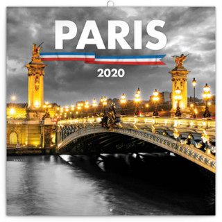 Poznámkový kalendář Paříž 2020