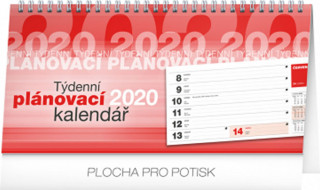 Stolní kalendář Plánovací řádkový 2020