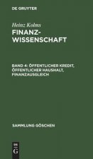 OEffentlicher Kredit, oeffentlicher Haushalt, Finanzausgleich