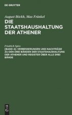 Verbesserungen Und Nachtrage Zu Den Drei Banden Der Staatshaushaltung Der Athener Und Register UEber Alle Drei Bande