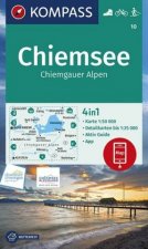 KOMPASS Wanderkarte 10 Chiemsee, Chiemgauer Alpen