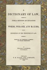 Dictionary of Law, Consisting of Judicial Definitions and Explanations of Words, Phrases, and Maxims, and an Exposition of the Principles of Law (1889