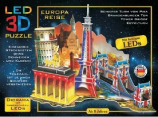 LED 3D Puzzle Cesta po Evropě