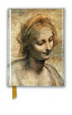 Leonardo da Vinci: Detail of the Head of the Virgin (Foiled Pocket Journal)