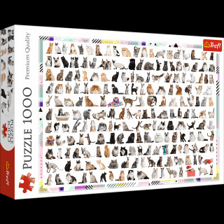 Puzzle 208 kotďż˝w 1000