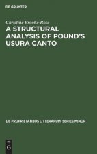Structural Analysis of Pound's Usura Canto
