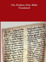 Peshitta Holy Bible Translated