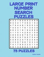 Large Print Number Search Puzzles: 75 Puzzles