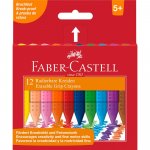 Kredki Grip Trójkątne Woskowe 12 Kol. Op. Karton Faber-Castell