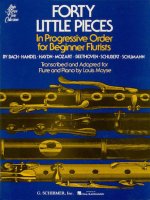 FORTY LITTLE PIECES IN PROGRESSIVE ORDER