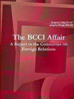 BCCI Affair: A Report to the Committee on Foreign Relations