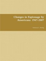 Changes in Espionage by Americans: 1947-2007