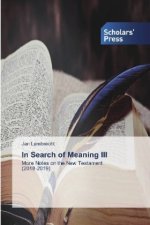 In Search of Meaning III