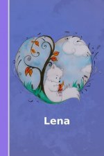 Lena: Personalized Notebook - Illustration Fox with Heart - Softcover - 120 Pages - Blank - Notebook - Diary - Scrapbook - Journal - Gift Idea