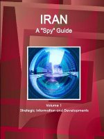 Iran A Spy Guide Volume 1 Strategic Information and Developments