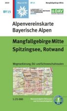 Alpenvereinskarte Bayrische Alpen Blatt 15 Mangfallgebirge Mitte, Spitzingsee, Rotwand