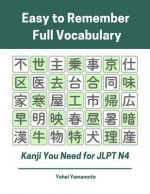 Easy to Remember Full Vocabulary Kanji You Need for Jlpt N4: Practice Reading, Writing Kanji Vocab Flash Cards and Characters Exercise Book for New 20