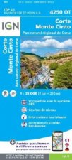 Corte Monte Cinto  Parc naturel régional de Corse 1 : 25 000