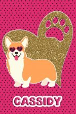 Corgi Life Cassidy: College Ruled Composition Book Diary Lined Journal Pink