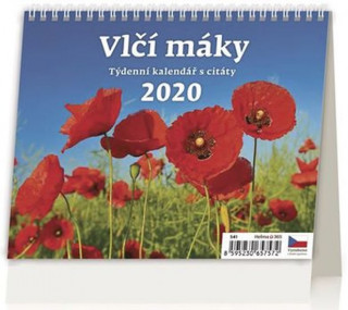 Vlčí máky - stolní kalendář 2020