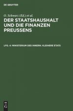 Ministerium des Innern. Kleinere Etats