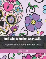 Adult Color by Number Sugar Skulls: Large Print Adult Coloring Book for Adults