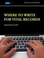 Where to Write for Vital Records (Updated February 2019)