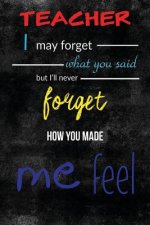 Gift for Teacher Leaving: Will Never Forget - Appreciation Gift