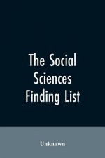 social sciences; finding list