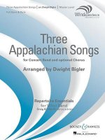 Three Appalachian Songs: For Band and Optional Chorus Windependence Series - Master Level (Grade 4)