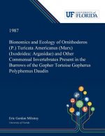 Bionomics and Ecology of Ornithodoros (P.) Turicata Americanus (Marx) (Ixodoidea