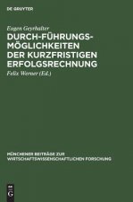 Durchfuhrungsmoeglichkeiten Der Kurzfristigen Erfolgsrechnung