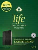 NLT Life Application Study Bible, Third Edition, Large Print (Leatherlike, Black/Onyx, Indexed)