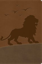 KJV One Big Story Bible, Brown Lion Leathertouch