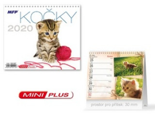 Mini Kočky - stolní kalendář 2020