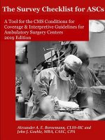Survey Checklist for ASCs - A Tool for the CMS Conditions for Coverage & Interpretive Guidelines for Ambulatory Surgery Centers