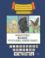 Whimsy Word Search, Monsters, Aliens, and Mystical Creatures, Coloring Book