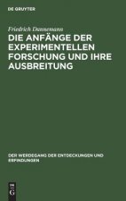 Anfange Der Experimentellen Forschung Und Ihre Ausbreitung