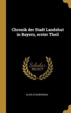 Chronik Der Stadt Landshut in Bayern, Erster Theil