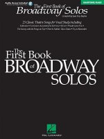 First Book of Broadway Solos: Baritone/Bass Edition [With CD with Piano Accompaniments by Laura Ward]