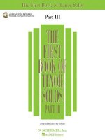 First Book of Tenor Solos - Part III [With 2 CDs]