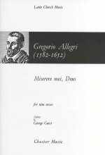 Allegri: Miserere Mei, Deus for Nine Voices
